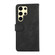 Samsung Galaxy S25 Ultra 5G ABEEL Color Block Magnetic RFID Leather Phone Case - Black-Green