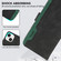 Samsung Galaxy S25 Ultra 5G ABEEL Color Block Magnetic RFID Leather Phone Case - Black-Green