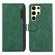 Samsung Galaxy S25 Ultra 5G ABEEL Color Block Magnetic RFID Leather Phone Case - Green-Black