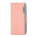 Samsung Galaxy S25 Ultra 5G ABEEL Color Block Magnetic RFID Leather Phone Case - Pink-Cyan