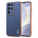 Samsung Galaxy S25 Ultra 5G AZNS Electroplated Edge Carbon Fiber Texture Phone Case - Blue