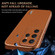 Samsung Galaxy S25 Ultra 5G AZNS Electroplated Edge Carbon Fiber Texture Phone Case - Blue