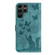 Samsung Galaxy S25 Ultra 5G Butterfly Cat Embossing Flip Leather Phone Case - Wathet