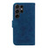 Samsung Galaxy S25 Ultra 5G Butterfly Rose Embossed Leather Phone Case - Blue