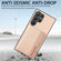 Samsung Galaxy S25 Ultra 5G Carbon Fiber Magnetic Card Wallet RFID Blocking Phone Case - Khaki