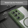 Samsung Galaxy S25 Ultra 5G Carbon Fiber Texture MagSafe Translucent Phone Case - Green