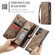 Samsung Galaxy S25 Ultra 5G CaseMe 008 Detachable Multifunctional Leather Phone Case - Brown