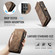 Samsung Galaxy S25 Ultra 5G CaseMe 008 Detachable Multifunctional Leather Phone Case - Brown