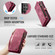 Samsung Galaxy S25 Ultra 5G CaseMe 008 Detachable Multifunctional Leather Phone Case - Wine Red