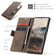 Samsung Galaxy S25 Ultra 5G CaseMe 013 Multifunctional Horizontal Flip Leather Phone Case - Coffee