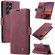 Samsung Galaxy S25 Ultra 5G CaseMe 013 Multifunctional Horizontal Flip Leather Phone Case - Red