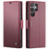 Samsung Galaxy S25 Ultra 5G CaseMe 023 Butterfly Buckle Litchi Texture RFID Anti-theft Leather Phone Case - Red
