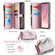 Samsung Galaxy S25 Ultra 5G CaseMe C36 Card Slots Zipper Wallet RFID Anti-theft Leather Phone Case - Pink
