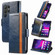 Samsung Galaxy S25 Ultra 5G CaseNeo Splicing Dual Magnetic Buckle Leather Phone Case - Blue