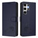 Samsung Galaxy S25 Ultra 5G Cat Rat Embossed RFID Leather Phone Case with Lanyard - Blue