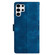 Samsung Galaxy S25 Ultra 5G Cherry Blossom Butterfly Skin Feel Embossed PU Phone Case - Blue