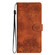 Samsung Galaxy S25 Ultra 5G Cherry Blossom Butterfly Skin Feel Embossed PU Phone Case - Brown