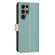 Samsung Galaxy S25 Ultra 5G Color Matching RFID Anti-theft Leather Phone Case - Green