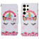 Samsung Galaxy S25 Ultra 5G Colored Drawing Pattern Leather Phone Case - Crown