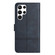 Samsung Galaxy S25 Ultra 5G Cowhide Texture Stitching Leather Phone Case - Dark Blue