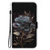 Samsung Galaxy S25 Ultra 5G Crystal Texture Colored Drawing Leather Phone Case - Black Rose