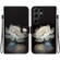 Samsung Galaxy S25 Ultra 5G Crystal Texture Colored Drawing Leather Phone Case - Crystal Peony