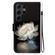 Samsung Galaxy S25 Ultra 5G Crystal Texture Colored Drawing Leather Phone Case - Crystal Peony