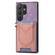 Samsung Galaxy S25 Ultra 5G Denim Texture Leather Skin Phone Case with Card Slot - Purple