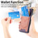 Samsung Galaxy S25 Ultra 5G Denim Texture Leather Skin Phone Case with Card Slot - Purple