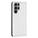Samsung Galaxy S25 Ultra 5G Diamond Lattice Magnetic Leather Flip Phone Case - White