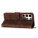 Samsung Galaxy S25 Ultra 5G Dream Triangle Leather Phone Case with Long Lanyard - Brown