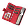 Samsung Galaxy S25 Ultra 5G Dual-color 9 Card Slots Zipper Wallet Leather Phone Case - Red