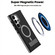 Samsung Galaxy S25 Ultra 5G Dual-Color Skin Feel Magsafe Phone Case with Holder - Grey