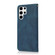 Samsung Galaxy S25 Ultra 5G Dual-color Stitching Leather Phone Case - Blue Green