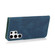 Samsung Galaxy S25 Ultra 5G Dual-color Stitching Leather Phone Case - Blue Green