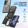 Samsung Galaxy S25 Ultra 5G DUX DUCIS Lawa Series 2 in 1 Wallet Zipper Detachable MagSafe Phone Case with Lanyard - Black