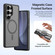 Samsung Galaxy S25 Ultra 5G DUX DUCIS Lawa Series 2 in 1 Wallet Zipper Detachable MagSafe Phone Case with Lanyard - Black