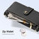 Samsung Galaxy S25 Ultra 5G DUX DUCIS Lawa Series 2 in 1 Wallet Zipper Detachable MagSafe Phone Case with Lanyard - Black