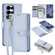 Samsung Galaxy S25 Ultra 5G DUX DUCIS Lawa Series 2 in 1 Wallet Zipper Detachable MagSafe Phone Case with Lanyard - Light Blue