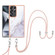 Samsung Galaxy S25 Ultra 5G Electroplating Marble Dual-side IMD Phone Case with Lanyard - White 006