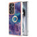 Samsung Galaxy S25 Ultra 5G Electroplating Marble Dual-side IMD Phone Case with Ring - Purple 016