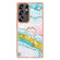 Samsung Galaxy S25 Ultra 5G Electroplating Marble IMD TPU Phone Case with Ring Holder - Green 004