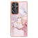 Samsung Galaxy S25 Ultra 5G Electroplating Marble IMD TPU Phone Case with Ring Holder - Rose Gold 005