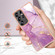 Samsung Galaxy S25 Ultra 5G Electroplating Marble Pattern Dual-side IMD TPU Shockproof Phone Case - Purple 001