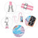 Samsung Galaxy S25 Ultra 5G Electroplating Pattern IMD TPU Shockproof Case with Neck Lanyard - Milky Way Blue Marble
