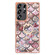 Samsung Galaxy S25 Ultra 5G Electroplating Pattern IMD TPU Shockproof Case with Rhinestone Ring Holder - Pink Scales