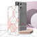 Samsung Galaxy S25 Ultra 5G Electroplating Splicing Marble TPU Phone Case - Pink White