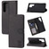 Samsung Galaxy S25 Ultra 5G Embossed Happy Cat Pattern Flip Leather Phone Case - Black
