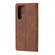 Samsung Galaxy S25 Ultra 5G Embossed Happy Cat Pattern Flip Leather Phone Case - Brown