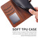 Samsung Galaxy S25 Ultra 5G Embossed Happy Cat Pattern Flip Leather Phone Case - Brown